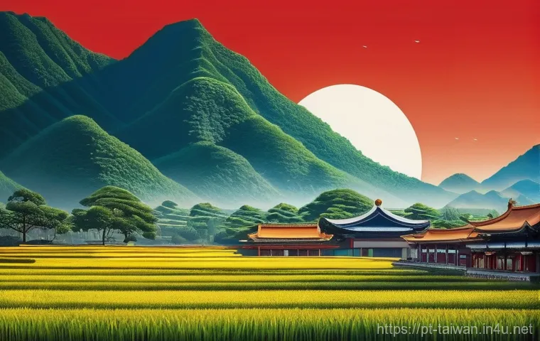 대만 국기와 상징 의미 - **Prompt 1: "The Essence of Taiwan: A Tapestry of Tradition and Modernity"**
A highly artistic a...