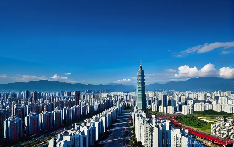 대만 국기와 상징 의미 - **Prompt 1: "The Essence of Taiwan: A Tapestry of Tradition and Modernity"**
    A highly artistic a...