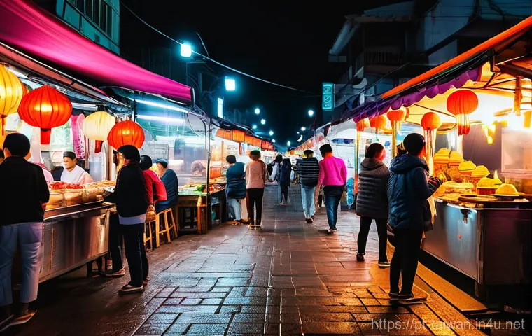 대만의 섬 관광지  펑후 - A picturesque scene depicting a charming, traditional fishing village in Penghu, showcasing houses b...