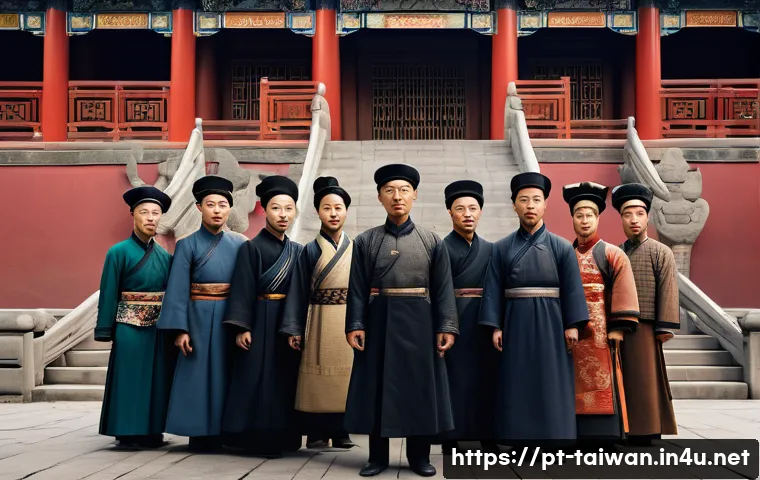 중화민국 역사와 민족성 - A detailed scene depicting early 20th-century China during the fall of the Qing dynasty and the birt...