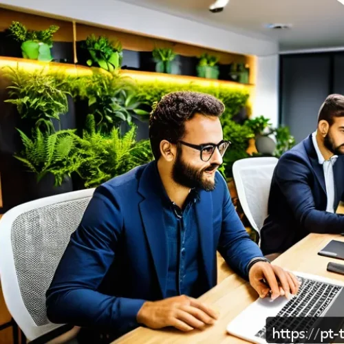 Home 30 대만에서 열리는 국제 이벤트 - A bustling Brazilian small business office in São Paulo, showcasing a diverse team of professionals ...